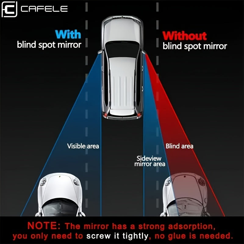 Espejos Carro360°Punto Ciego SinAdhesivo